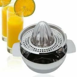 Bộ vắt cam INOX tiện dụng-Nắp vắt cam nhựa Việt Nhật kèm ca đong định mức 9