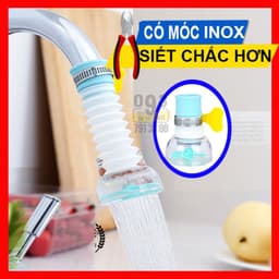 Đầu lọc vòi nước tăng áp từ vòi xoay 360 độ 7