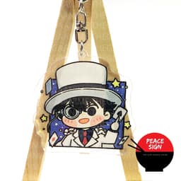 Mua 1 tặng 1 ( VUÔNG CUTE ) Móc khóa DETECTIVE CONAN Thám Tứ Lừng Danh in hình anime chibi Mica trong acrylic 4