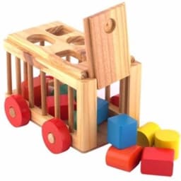 Xe thả hình khối - đồ chơi giáo dục an toàn cho bé 3