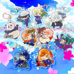 (mua 1 tặng 1) ( Mica trong acrylic ) Móc khóa JUJUTSU KAISEN Chú Thuật Hồi Chiến ver P/ITA! anime chibi xinh xắn 1
