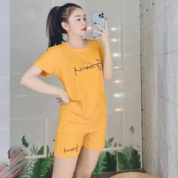Đồ Bộ Nữ Bigsize LIMO Áo Tay Ngắn Quần Đùi Thun Cotton Co Giãn Mặc Nhà Mùa Hè 43-85kg 3