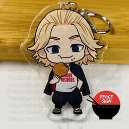 (mua 1 tặng 1) ( Mica trong acrylic ) Móc khóa TOKYO REVENGERS Kịch Trường Của Takemichi ver CẦM TÚI VÀNG anime chibi 8