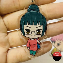 (mua 1 tặng 1) Móc khóa JUJUTSU KAISEN ver DẠO PHỐ Chú Thuật Hồi Chiến anime chibi Mica trong Acrylic 2