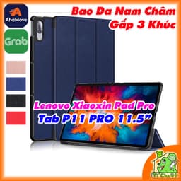 Bao Da MTB Lenovo Tab P11 PRO 11.5 2021/ Xiaoxin Pad PRO 2021 11.5" J706/ J716 Gấp 3 Khúc Lưng Cứng Có Nam Châm 1