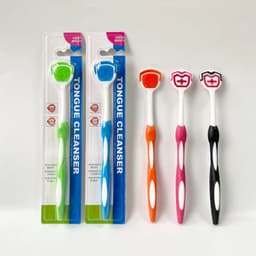Dụng cụ cạo lưỡi (nạo lưỡi) dạng bàn chải Silicon vệ sinh miệng cao cấp 3
