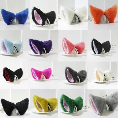 Kẹp tai hồ ly mèo bờm tai thú ngộ nghĩnh dễ thương cosplay