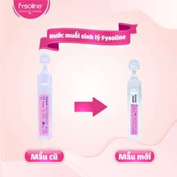 Nước muối sinh lý Fysoline vệ sinh mắt, mũi, miệng cho bé - combo 05 ống hồng + 05 ống vàng 5ml (Date T4.2027) 6