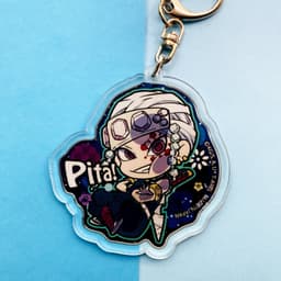 (mua 1 tặng 1) (V1) Móc khóa mica Kimetsu no Yaiba Thanh gươm diệt quỷ ver Pita! hình in 2 mặt 4