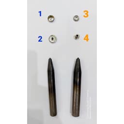 Bộ dụng cụ đóng nút bấm 4 thành phần (nút lò xo,nút chén,nút bấm quần jean, nút áo gió,túi ví) Cây đục lỗ cây đóng đế kê 6