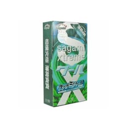 Bao cao su Sagami Xtreme Spearmint, hương bạc hà mát lạnh, kéo dài thời gian, Hộp 10 cái 3