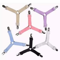 BỘ 4 KẸP CHUN CỐ ĐỊNH GA GIƯỜNG CHỐNG XÊ DỊCH ĐIỀU CHỈNH ĐƯỢC - Kẹp giữ góc nệm, dây thun co giãn, lắp đặt dễ dàng 5