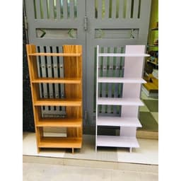 [ Freeship ] Kệ Sách Gỗ 5 Tầng - Kệ gỗ góc tường 5