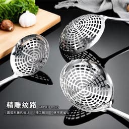 Chao vớt thức ăn inox cao cấp hàng dày sang bóng 4