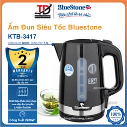 Ấm Đun Siêu Tốc Bluestone KTB-3417 , 1.7 lít -2200W , Bảo Hành Chính Hãng 2 Năm 1