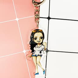 (mua 1 tặng 1) ( Mica ) Móc khóa One Piece Đảo Hải Tặc ver dã ngoại quà tặng dễ thương in hình anime chibi 5
