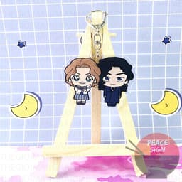 (mua 1 tặng 1) ( Mica trong acrylic ) Móc khóa CONAN THÁM TỬ LỪNG DANH ver COUPLE chibi anime quà tặng xinh xắn 6