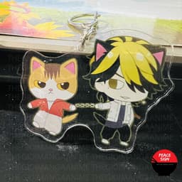 (mua 1 tặng 1) ( mica ) Móc khóa TOKYO REVENGERS ver TAI MÈO Kịch Trường Của Takemichi anime chibi xinh xắn 5