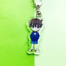 (mua 1 tặng 1) ( Mica trong acrylic) Móc khóa Conan Thám tử lừng danh Kid ver single in hình anime chibi 4