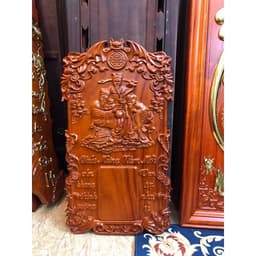 Tranh đốc lịch gỗ hương cao cấp,thuận buồm xuôi gió,tam đa,di lặc kích thước 40*70,dày3cm 1