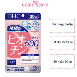 Viên Uống DHC Biotin Sustained Release Biotin 30 Ngày Hỗ trợ ngăn ngừa rụng tóc Cosin Store 5
