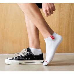 T49 Set 5 Đôi Tất Nam Nữ Ngắn Cổ, vỚ nam nữ cổ ngắn thời trang 4