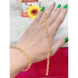 Lắc Tay Nữ Mạ Vàng 18 K mẫu mắt xích với nhau 220422 - Tubi - Bền Màu - Lắc tay nữ đẹp - Bao đổi trả trong 07 ngày 2