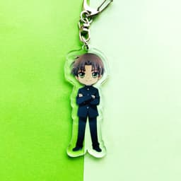 (mua 1 tặng 1) ( Mica trong acrylic) Móc khóa Conan Thám tử lừng danh Kid ver single in hình anime chibi 5