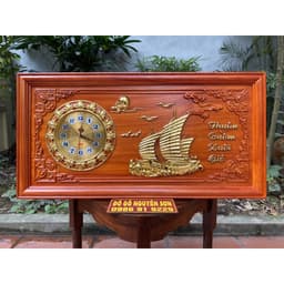 Đồng hồ treo tường gỗ hương kích thước 41.81cm 5