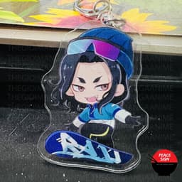 (mua 1 tặng 1) ( mica ) Móc khóa TOKYO REVENGERS ver TRƯỢT TUYẾT Kịch Trường Của Takemichi anime chibi xinh xắn 8