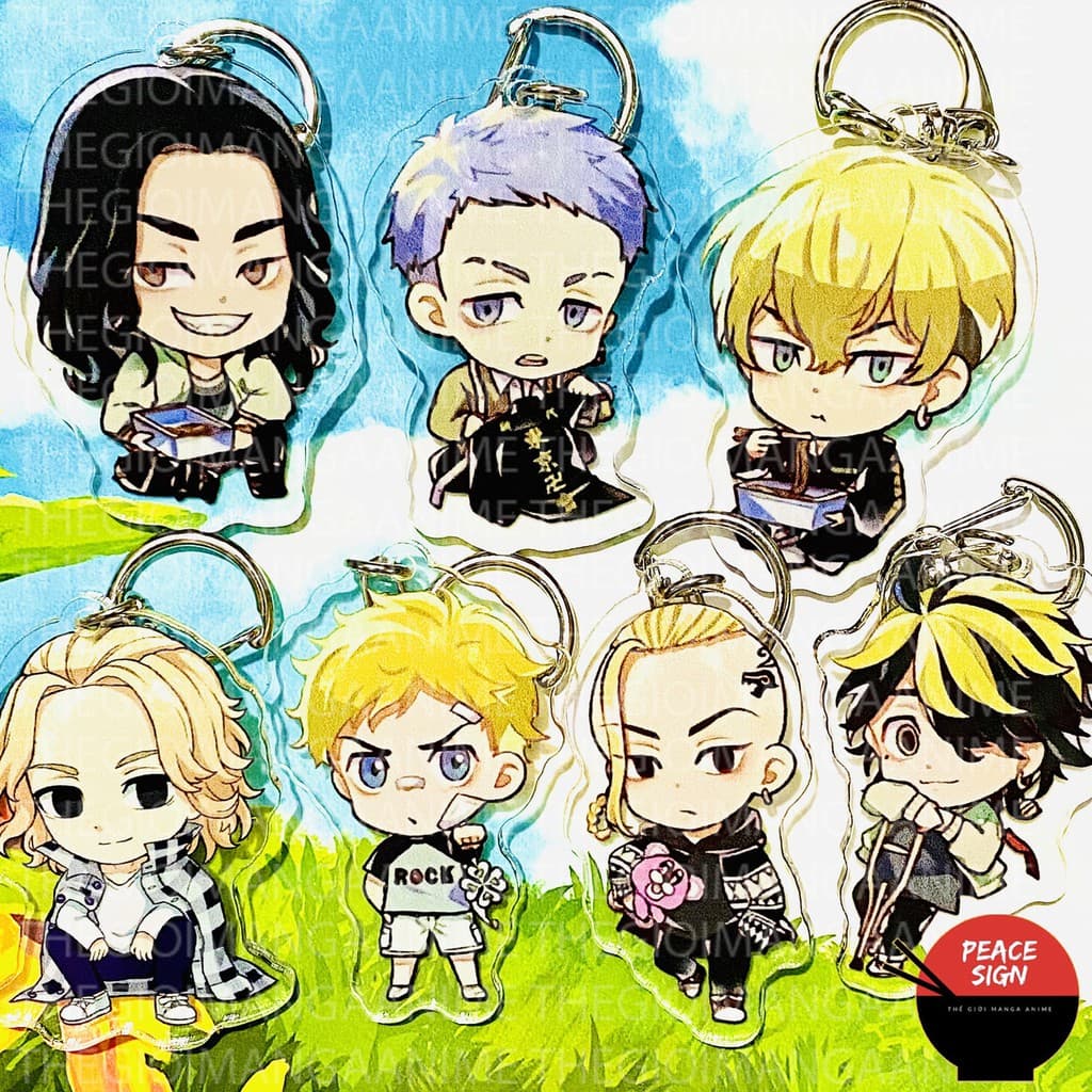 (mua 1 tặng 1) ( Mica ) Móc khóa in hình TOKYO REVENGERS Kịch Trường Của Takemichi anime chibi dễ thương M2