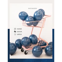 10 Bóng xanh navy trang trí sinh nhật 3
