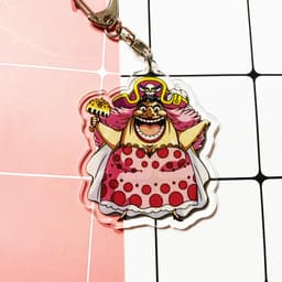 (mua 1 tặng 1) ( Mica ) Móc khóa One Piece Đảo hải tặc ver Totto Land Big Mom quà tặng dễ thương anime chibi 6