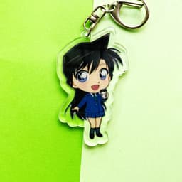 (mua 1 tặng 1) ( Mica trong acrylic) Móc khóa Conan Thám tử lừng danh Kid ver eat in hình anime chibi 5