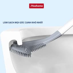Chổi Cọ Nhà Vệ Sinh JYoohome Cây Cọ Toilet Bồn Cầu Bằng Silicon Tiện Ích Vệ Sinh Nhà Cửa 4