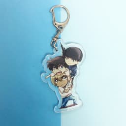 Mua 1 tặng 1 ( Mica trong acrylic) Móc khóa Conan THÁM TỬ LỪNG DANH ver best friend in hình thần tượng chibi 6