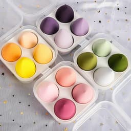 Set 4 Bông Mút Trang Điểm Kèm Hộp Đựng Xinh Xắn 6