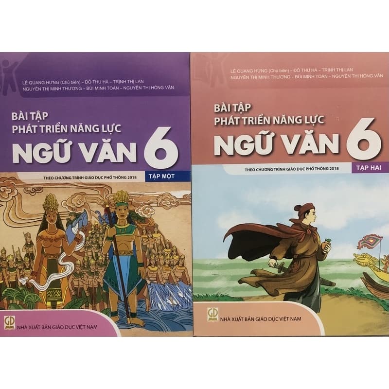 Sách - Bài tập phát triển năng lực Ngữ Văn 6 Tập 1 + Tập 2 ( Theo chương trình giáo dục phổ thông 2018 )