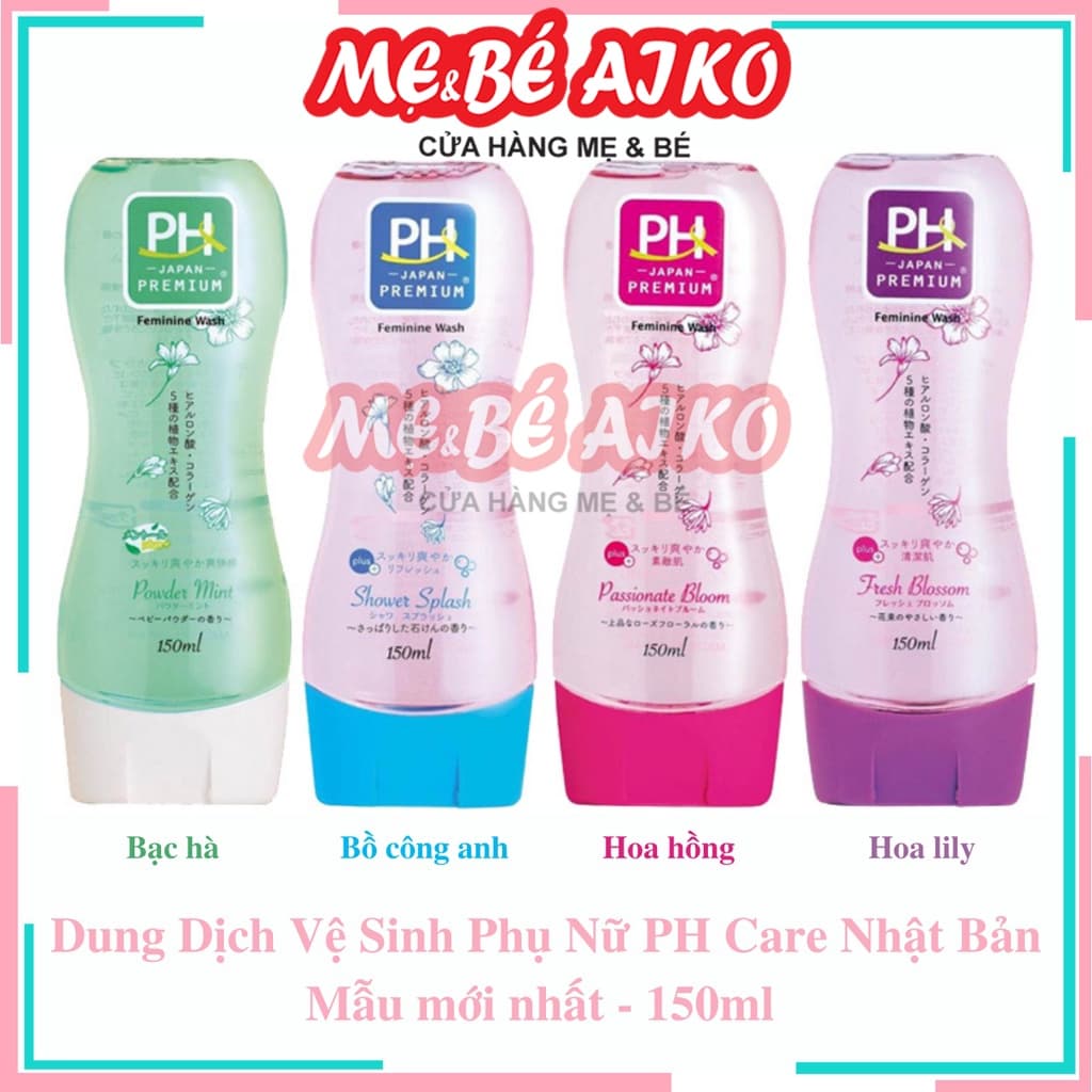 Dung dịch vệ sinh phụ nữ PH care hương đu đủ -hoa nhài- bồ công anh- hoa hồng