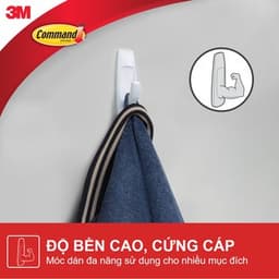 Móc dán tường Command 3M nhiều kích cỡ, chịu lực tốt, bám cực chắc, dễ dàng tháo lắp 6