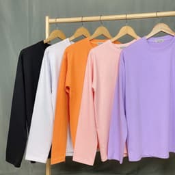 Áo Thun Tay Dài HY KOREA Form Rộng Unisex, Đôi Mắt Gái Nhật 216. 7