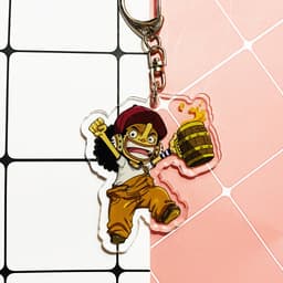 (mua 1 tặng 1) ( Mica trong acrylic ) Móc khóa One Piece Đảo Hải Tặc ver Kanpai quà tặng xinh xắn dễ thương anime chibi 4