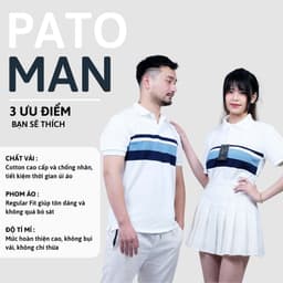 Xả hàng áo polo nam nữ PATO áo thun kẻ ngang màu cực đẹp, chất cotton cá sấu phong cách đơn giản 1
