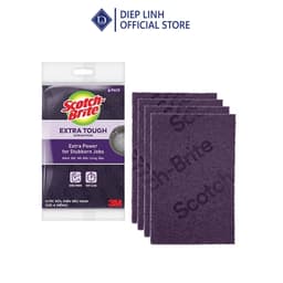 Cước Rửa Chén Siêu Mạnh Scotch Brite - Cọ rửa mọi vết bẩn cứng đầu, an toàn cho vỉ nướng, nồi inox, gang 1