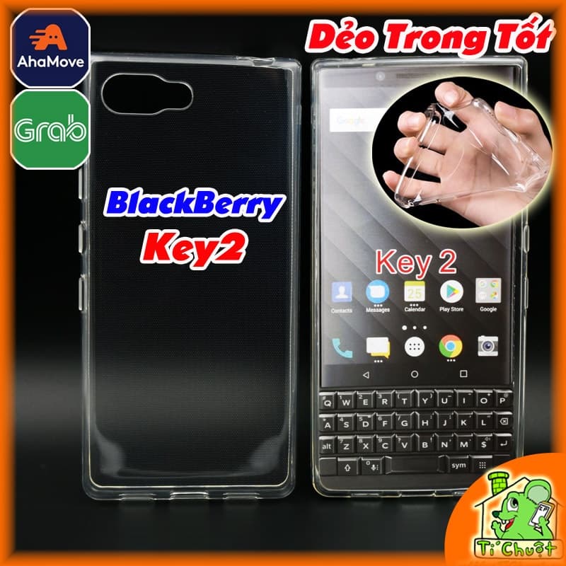 [Loại Tốt-Ảnh Thật] Ốp Lưng BlackBerry Key2 / KeyTwo Silicon Dẻo Trong Suốt