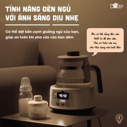 Máy Đun Nước Đa Năng Bear Hâm Sữa Đa Năng Thông Minh Khử Clor Bình Đun Nước Ấm - D12D1 Bản Tiếng Việt 7