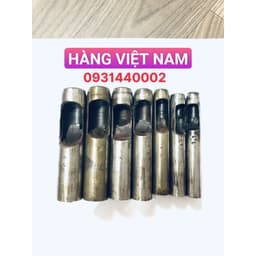 Cây đục lỗ Dụng cụ đục lỗ tròn bằng thép Việt nam và hàng Nhập khẩu, đầy đủ các loại size, sắc bén 6