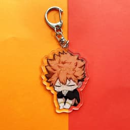 (mua 1 tặng 1) Móc khóa mica Haikyuu!! Vua bóng chuyền ver cry hình in 2 mặt 5