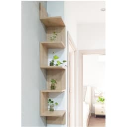 Kệ Gỗ Treo Góc Tường 5 Tầng 2