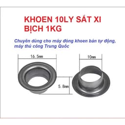 1KG Khoen ore mắt cáo 10mm Sắt xi màu Khuy ore mắt cáo bấm bạt, túi giấy Không long đền 1